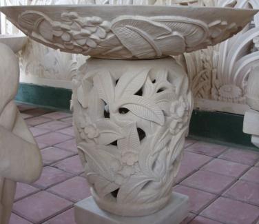 Carved Stone Garden Lanterns