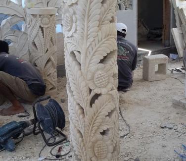 Carved Stone Garden Lanterns