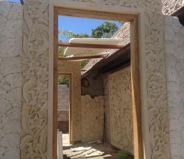 stone garden pagoda lantern Door