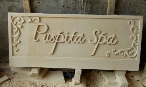 Spa Signage Stone