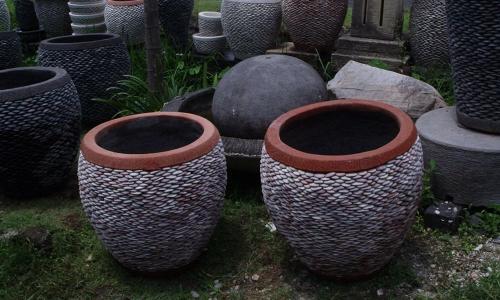 Balinese Stone Planter Pots