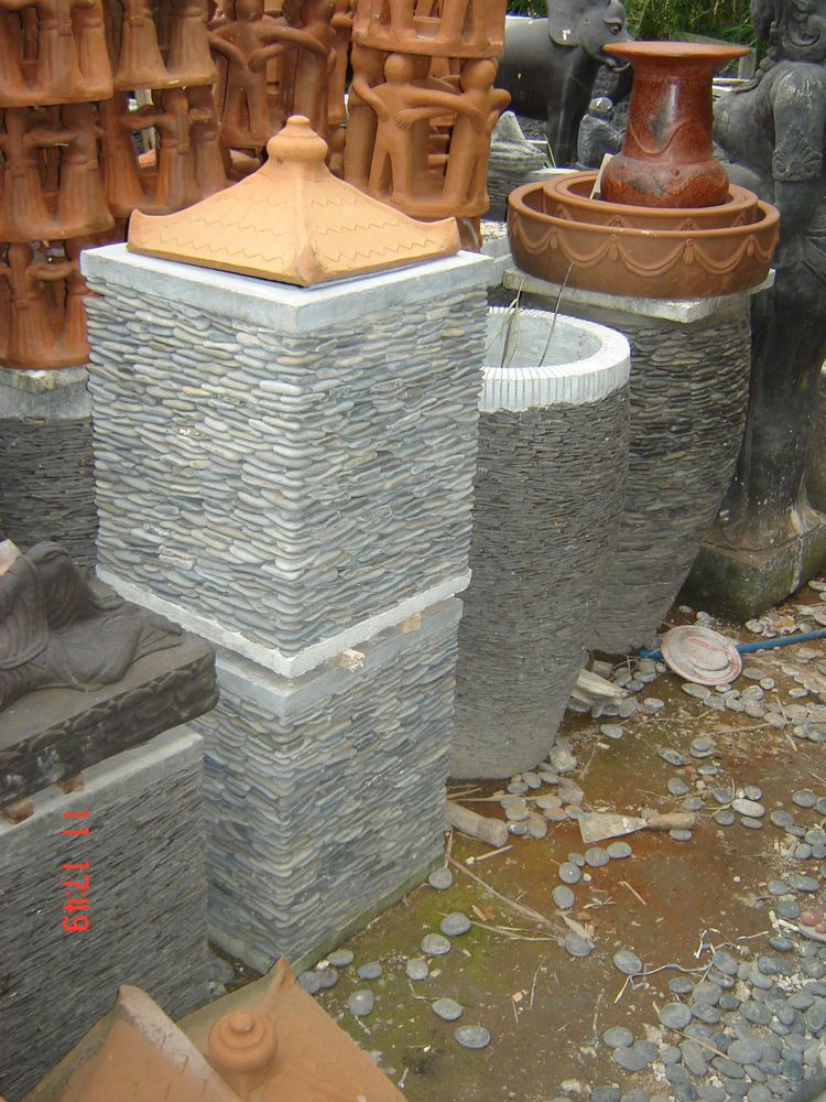 St12-8 Bali Stone Pots