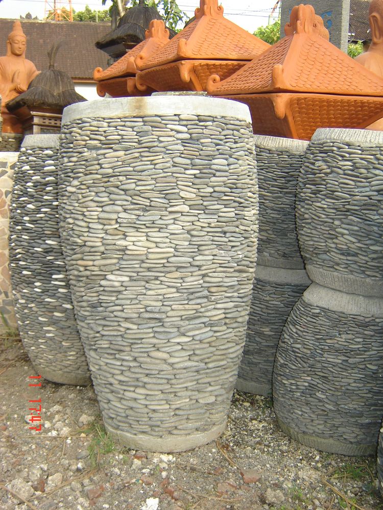 Faux Stone Planter Pots