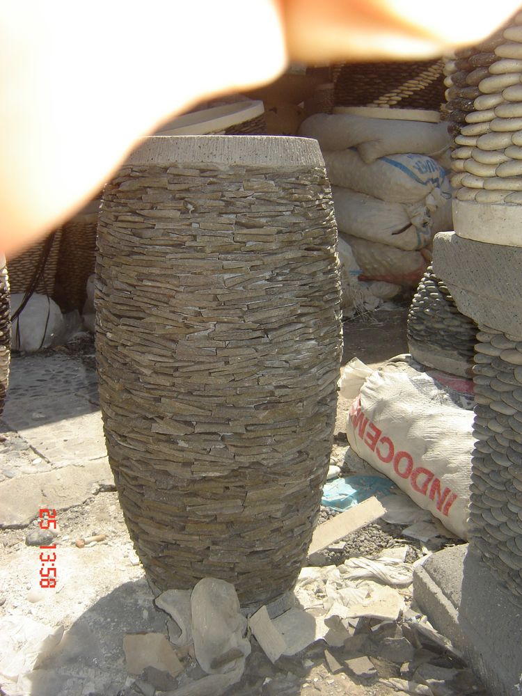 Balinese Stacked Stone Pots