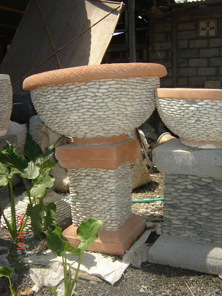 Balinese Stacked Stone Pots